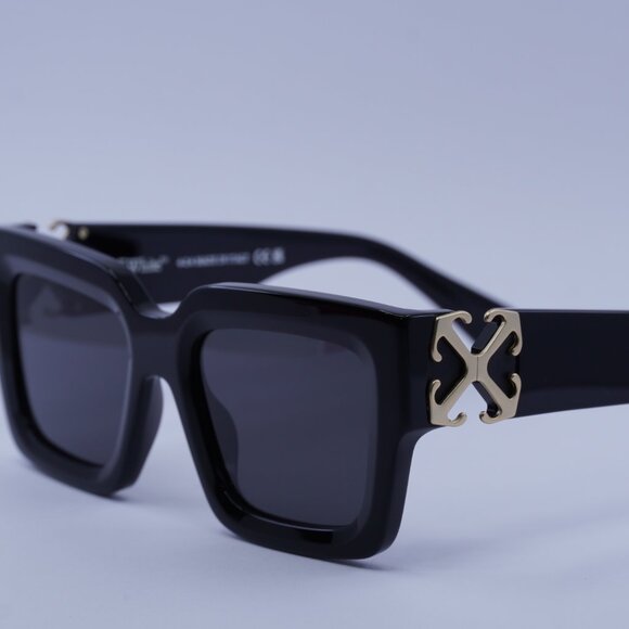 Off-White OERI14D MYSTIC 1007 Sunglasses Black Square Frame, Grey Lenses main image 8